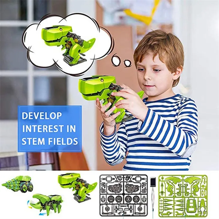 Assembled Dinosaur Solar Powered 3-in-1 Robot Toy Assembled Dinosaur Solar Powered 3-in-1 Robot Toy